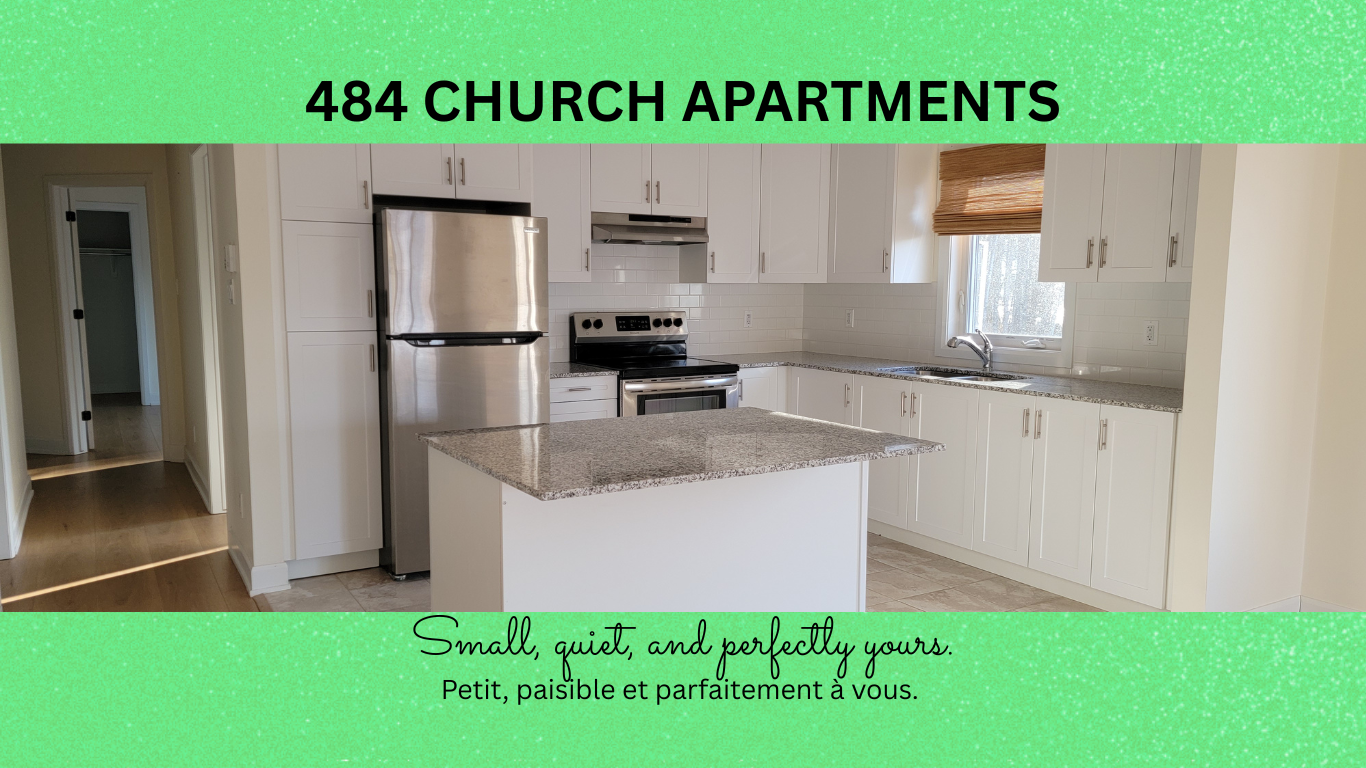 484 N Russell Road – bright, open-concept 1 & 2 bedroom apartments in Russell, ON